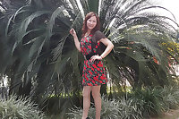 Asian women in heels, boots and pantyhose